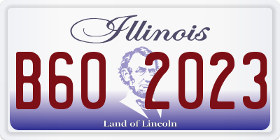 IL license plate B602023