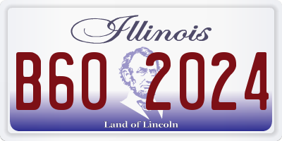 IL license plate B602024