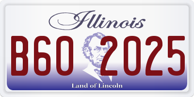 IL license plate B602025