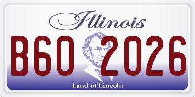 IL license plate B602026
