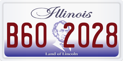 IL license plate B602028