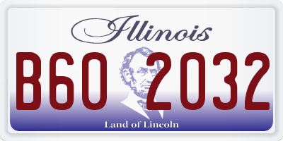 IL license plate B602032