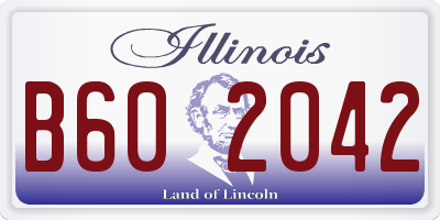IL license plate B602042
