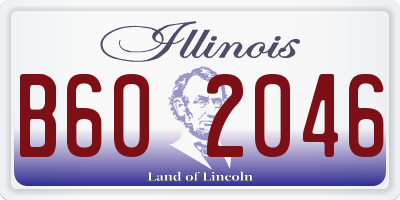 IL license plate B602046