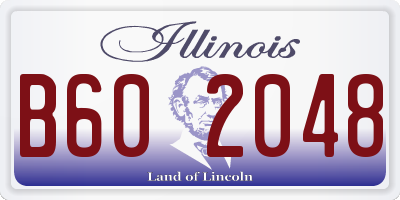 IL license plate B602048