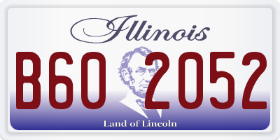 IL license plate B602052