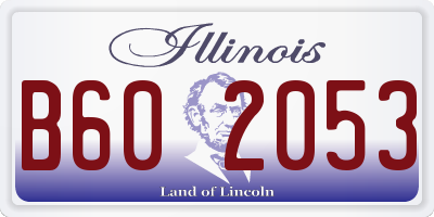 IL license plate B602053
