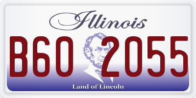 IL license plate B602055