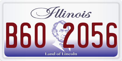 IL license plate B602056