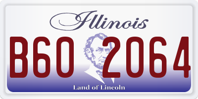 IL license plate B602064