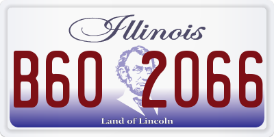 IL license plate B602066