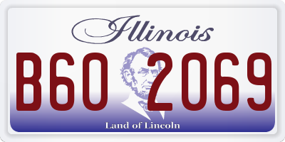 IL license plate B602069