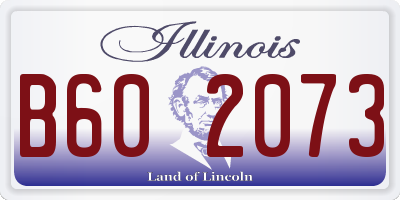 IL license plate B602073