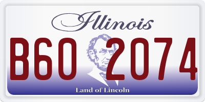 IL license plate B602074