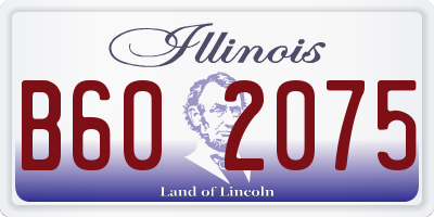 IL license plate B602075