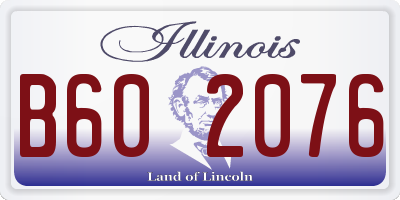 IL license plate B602076