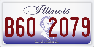 IL license plate B602079