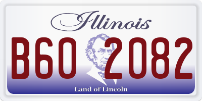IL license plate B602082