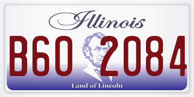 IL license plate B602084