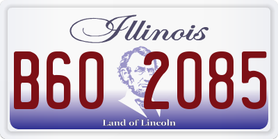 IL license plate B602085