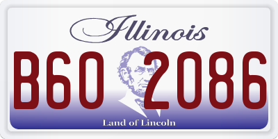 IL license plate B602086