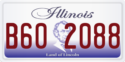 IL license plate B602088