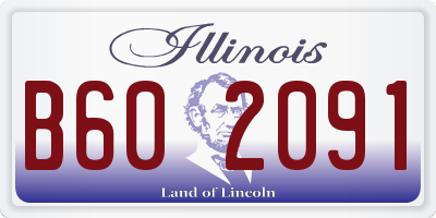 IL license plate B602091
