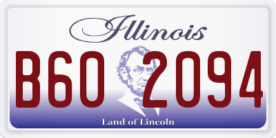 IL license plate B602094