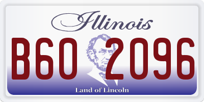 IL license plate B602096