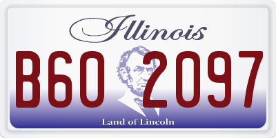 IL license plate B602097
