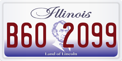 IL license plate B602099