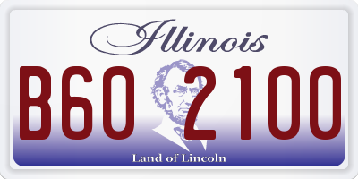 IL license plate B602100