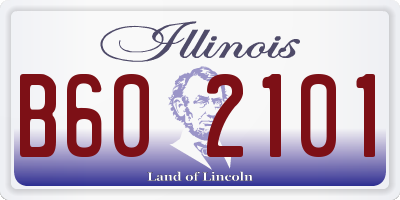 IL license plate B602101