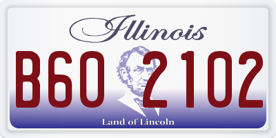 IL license plate B602102