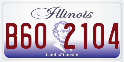 IL license plate B602104