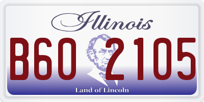 IL license plate B602105