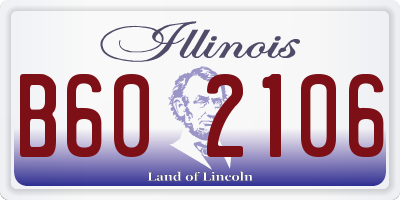 IL license plate B602106
