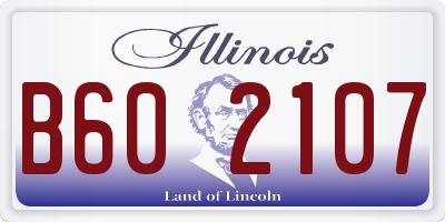 IL license plate B602107