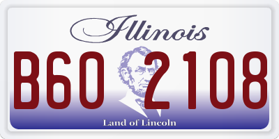 IL license plate B602108