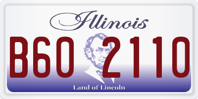 IL license plate B602110