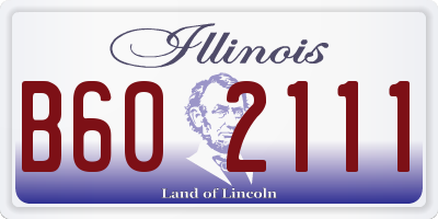 IL license plate B602111