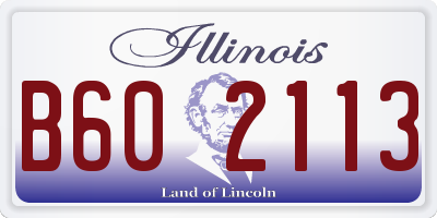 IL license plate B602113