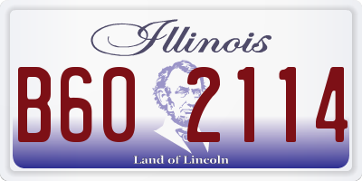 IL license plate B602114