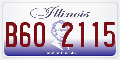 IL license plate B602115