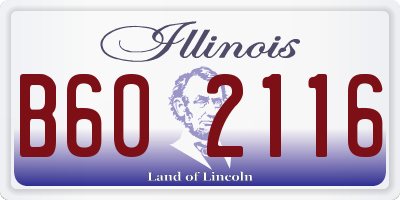 IL license plate B602116