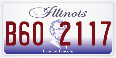 IL license plate B602117