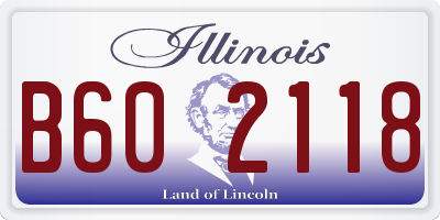 IL license plate B602118