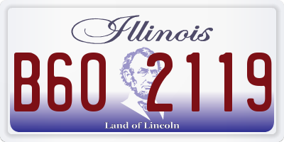 IL license plate B602119