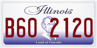 IL license plate B602120