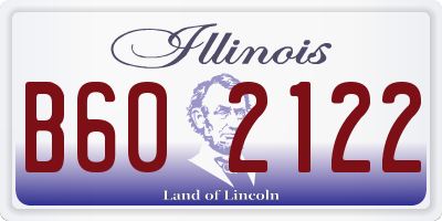 IL license plate B602122